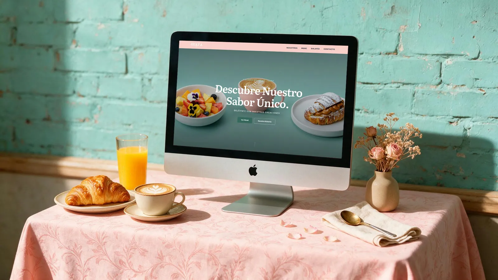 diseño web Guapa Café — proyecto AlmaBruta